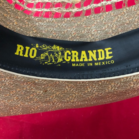 Rio Grande Chihuahua Mexico Straw Woven Cowboy Hat - Picture 8 of 8